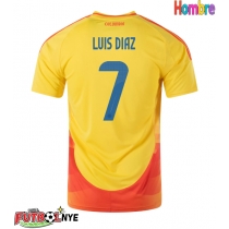 Camiseta Colombia Luis Diaz #7 Primera Equipación Copa America 2024 manga corta